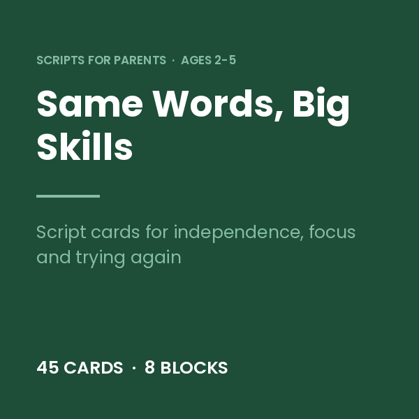 Same Words card deck: Big Skills